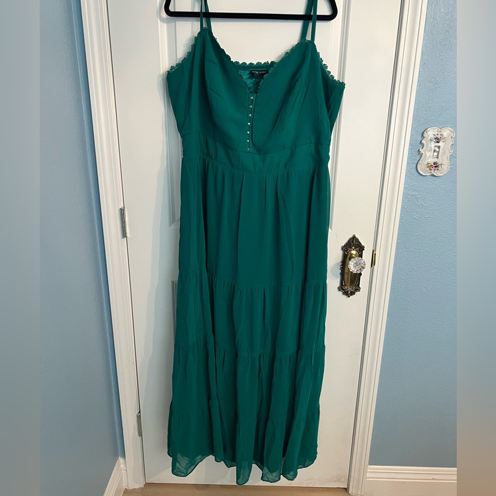 Teal City Chic Maxi dress